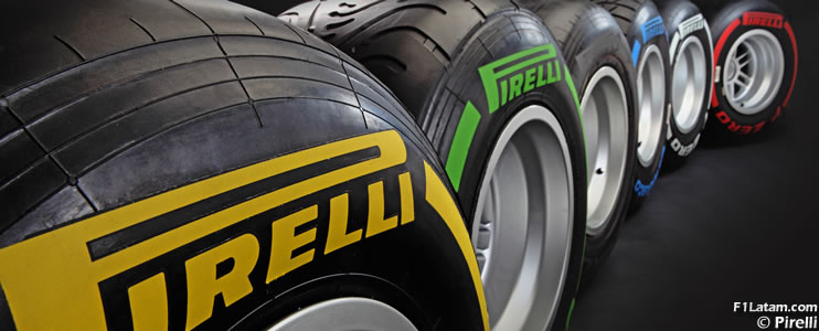 Pirelli anuncia los compuestos de neumáticos para los GP