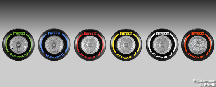 Pirelli anuncia los compuestos de neumáticos para los cuatro primeros GP's de 2013
 