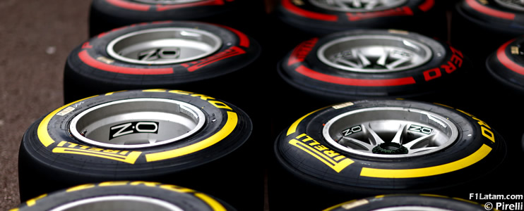 Pirelli anuncia los compuestos de neumáticos para los GP