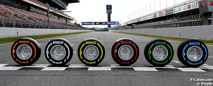Pirelli anuncia los compuestos de neumáticos para los GP