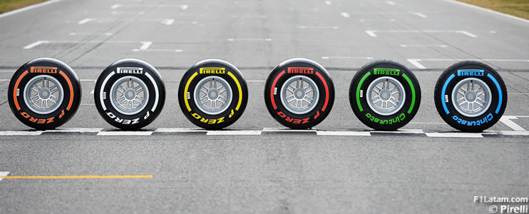 Pirelli anuncia los compuestos de neumáticos para los GP