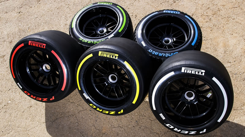 Pirelli anuncia los compuestos de neumáticos para los GP