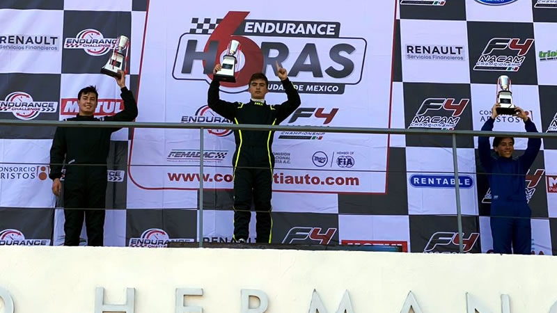 Colombiano Pedro Juan Moreno logró dos victorias en su debut en la FIA F4 NACAM en México