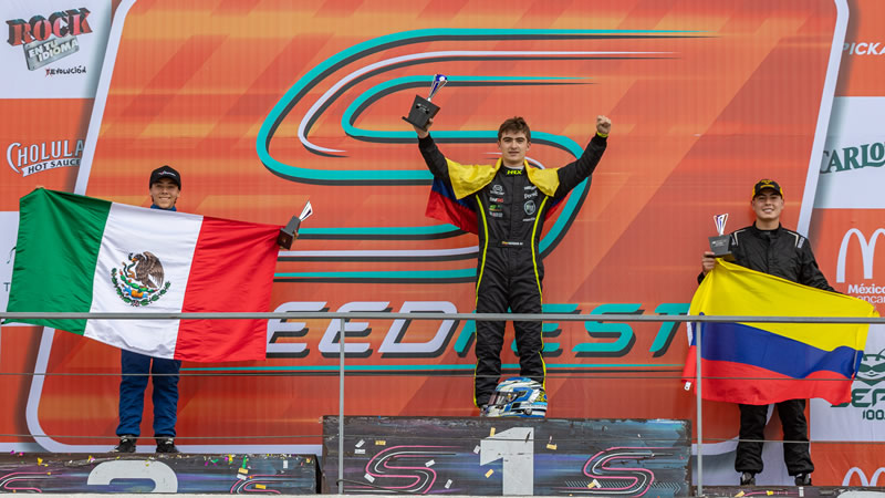 Pedro Juan Moreno logra el triplete en el Autódromo Hermanos Rodríguez en la FIA F4 NACAM 
