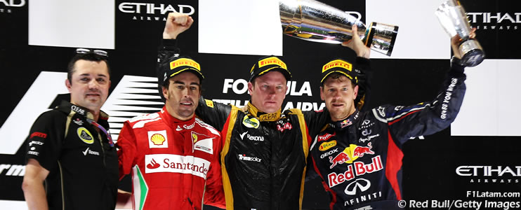 Primera victoria de Kimi Räikkönen y de Lotus en la temporada - Reporte Carrera - GP de Abu Dhabi 