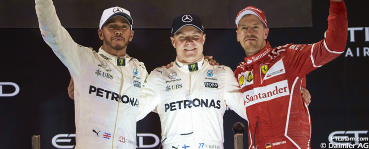 Bottas se llevó la victoria en el cierre de la temporada 2017 - Reporte Carrera - GP de Abu Dhabi 