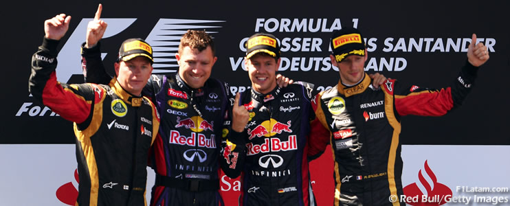 Apretada victoria de Sebastian Vettel en Nürburgring - Reporte Carrera - GP de Alemania