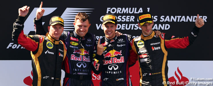 Apretada victoria de Sebastian Vettel en Nürburgring - Reporte Carrera - GP de Alemania 