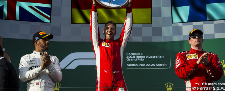 Vettel le ganó a Hamilton el primer duelo de la temporada - Reporte Carrera - GP de Australia 