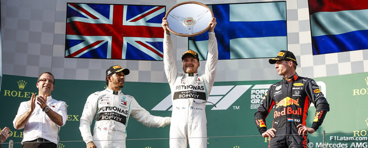 Bottas gana en Albert Park y sorprende a Hamilton  - Reporte Carrera - GP de Australia