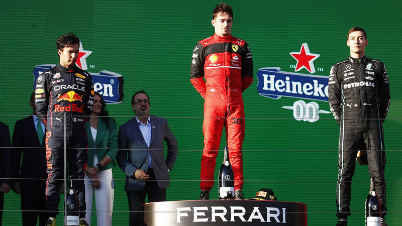 Dominio absoluto de Leclerc. Podio para Pérez y Russell - Reporte Carrera - GP de Australia