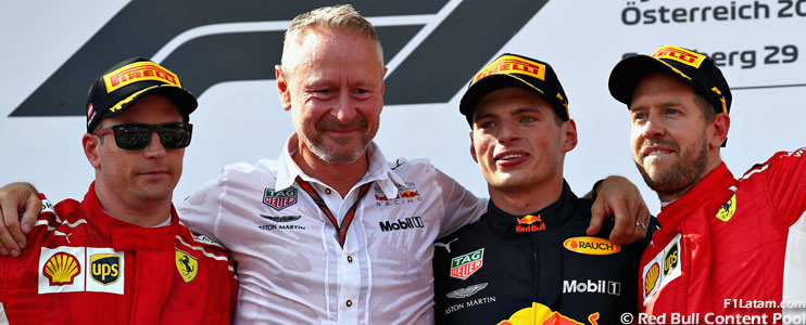 Verstappen gana en la casa de Red Bull, Vettel lidera y Hamilton cae - Reporte Carrera - GP de Austria 