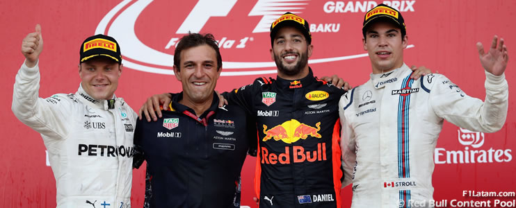 Ricciardo se llevó la victoria tras una tarde caótica en Bakú - Reporte Carrera - GP de Azerbaiyán 