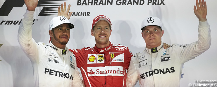 Vettel se lleva la victoria y el liderato en solitario del campeonato - Reporte Carrera - GP de Bahrein 