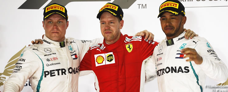 Dramática victoria de Vettel y Ferrari en la noche de Sakhir - Reporte Carrera - GP de Bahrein