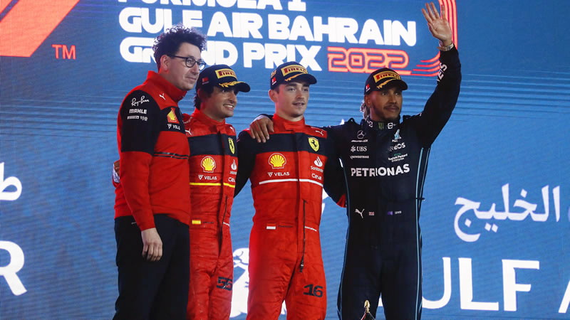 Leclerc gana y Sainz completa el doblete para Ferrari - Reporte Carrera - GP de Bahrein 