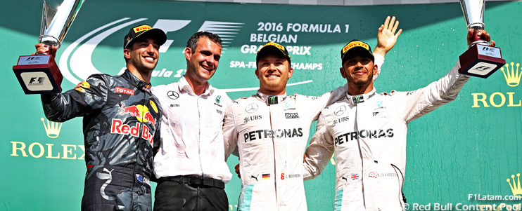 Victoria de Nico Rosberg y Lewis Hamilton minimiza los daños - Reporte Carrera - GP de Bélgica