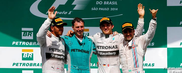 Rosberg derrota a Hamilton en Interlagos - Reporte Carrera - GP de Brasil 