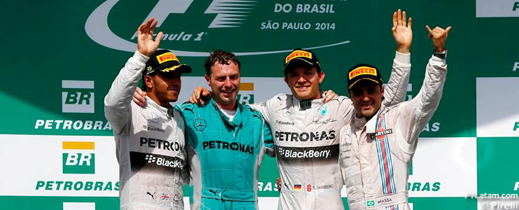 Rosberg derrota a Hamilton en Interlagos - Reporte Carrera - GP de Brasil  
