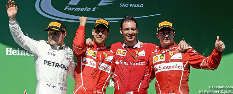 Vettel se llevó la victoria y Hamilton quedó a un paso del podio - Reporte Carrera - GP de Brasil 