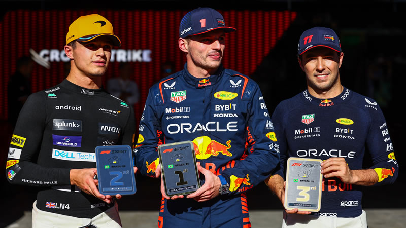 Verstappen se impone a Norris y Pérez - Reporte Sprint - GP de Brasil 