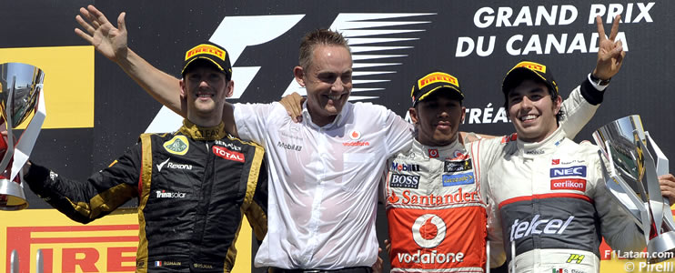 Triunfo contundente de Hamilton y segundo podium de Pérez - Reporte Carrera - GP de Canadá 