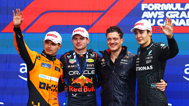 Verstappen se impone en una tarde desafiante y emotiva en Montreal - Reporte Carrera - GP de Canadá