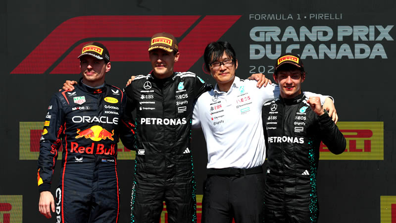 Russell gana en Montreal y Norris comete un grave error - Reporte Carrera - GP de Canadá