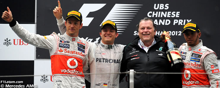 Primera victoria de Nico Rosberg en la Fórmula 1 - Reporte Carrera - GP de China