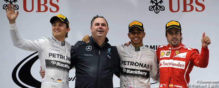 Tercera victoria de la temporada para Lewis Hamilton - Reporte Carrera - GP de China 
