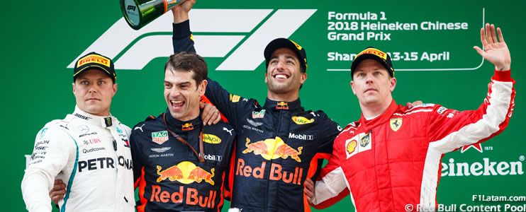 Daniel Ricciardo logró una victoria inesperada gracias a la estrategia - Reporte Carrera - GP de China 