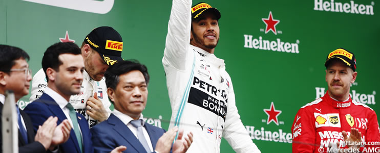 Lewis Hamilton se lleva la victoria en la carrera 1.000 de la F1 - Reporte GP de China