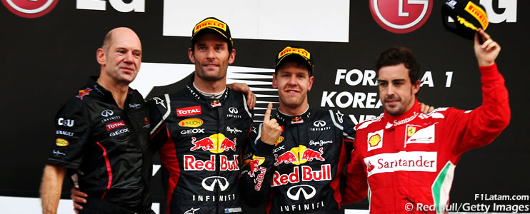 Vettel gana en Yeongam y le arrebata el liderato a Alonso - Reporte Carrera - GP de Corea 