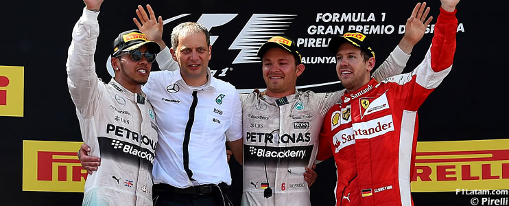 Contundente victoria de Nico Rosberg en Barcelona - Reporte Carrera - GP de España 
