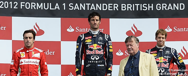 La victoria fue para Mark Webber en Silverstone - Reporte Carrera - GP de Gran Bretaña 