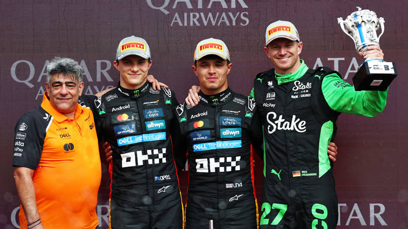 Norris gana en casa y Hülkenberg logra su primer podio en F1 - Reporte Carrera - GP de Gran Bretaña