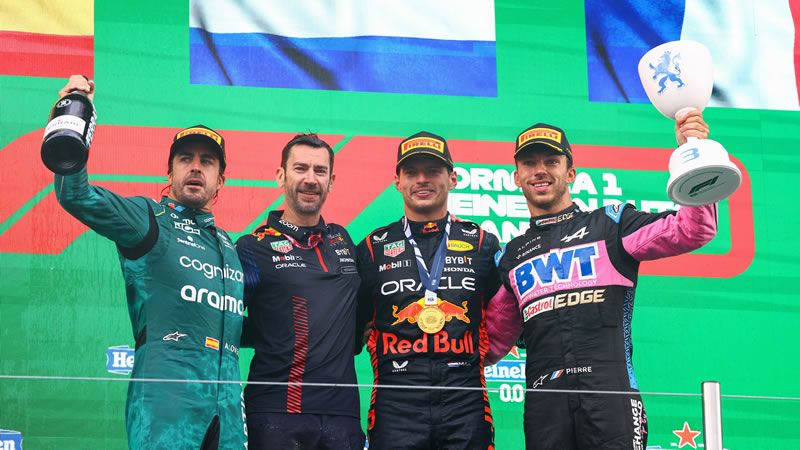 Max Verstappen se impone bajo la lluvia en casa - Reporte Carrera - GP de Países Bajos 