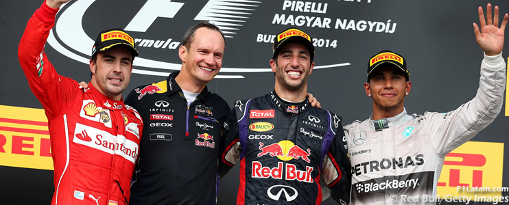 Daniel Ricciardo logra la victoria en Hungaroring - Reporte Carrera - GP de Hungría