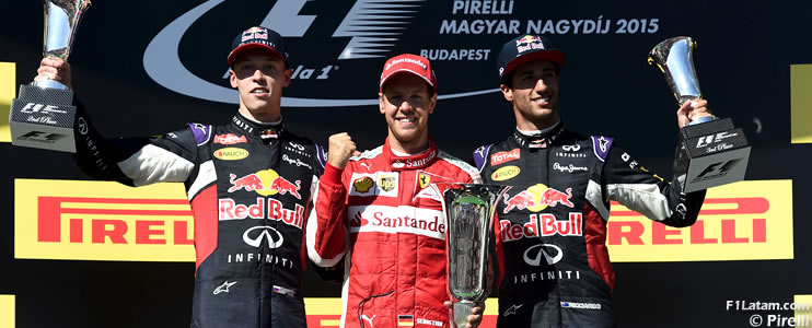 Victoria de Sebastian Vettel y traspié de Mercedes en Budapest - Reporte Carrera - GP de Hungría 