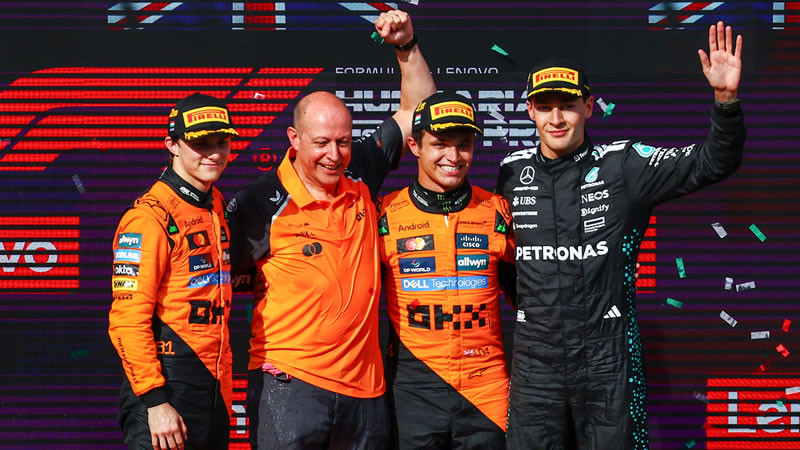 Norris gana y recupera puntos fundamentales para el campeonato - Reporte Carrera - GP de Hungría