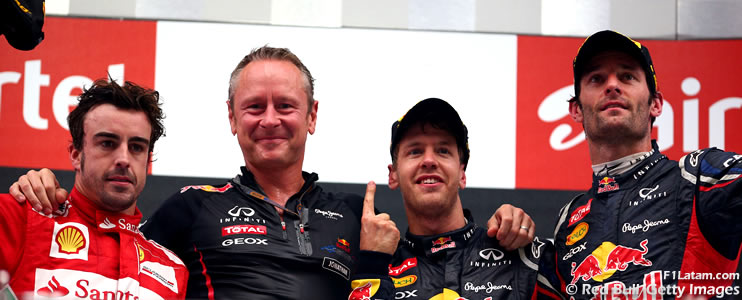 Victoria de Sebastian Vettel y segundo lugar para Fernando Alonso - Reporte Carrera - GP de India 