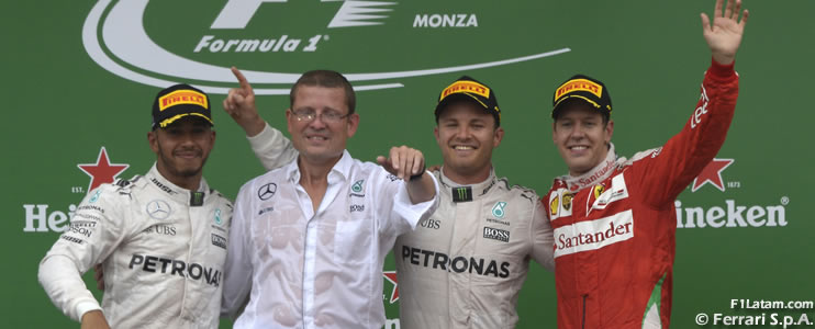 Rosberg gana en Monza y queda a dos puntos de Hamilton por el campeonato - Reporte Carrera - GP de Italia
