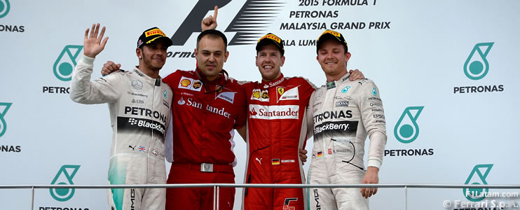 Vettel gana por primera vez con Ferrari y derrota a los Mercedes - Reporte Carrera - GP de Malasia

