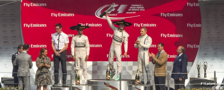 Rosberg vence en el regreso del Autódromo Hermanos Rodríguez a la F1 - Reporte Carrera - GP de México