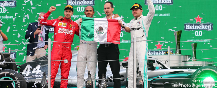 Hamilton impone su ritmo y vuelve a ganar en el Hermanos Rodríguez - Reporte carrera - GP de México
