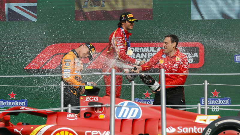 Sainz gana sin mayor inconveniente en el Autódromo Hermanos Rodríguez - Reporte Carrera - GP de México