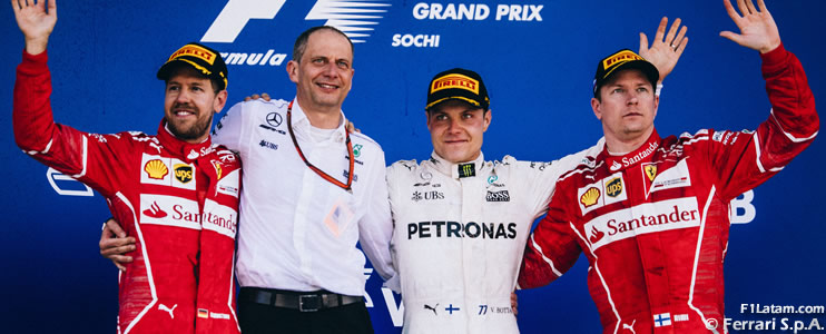 Bottas logra su primera victoria en el Campeonato Mundial de Fórmula 1 - Reporte Carrera - GP de Rusia 