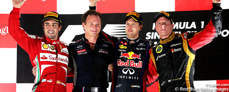 Vettel brilla y aplasta a sus rivales en el Marina Bay Circuit - Reporte Carrera - GP de Singapur