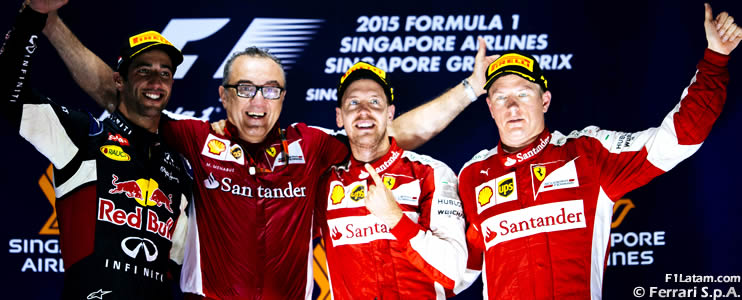 Brillante victoria de Vettel y retiro de Hamilton - Reporte Carrera - GP de Singapur 