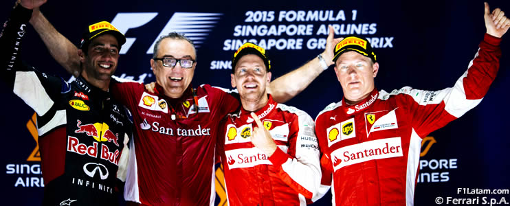 Brillante victoria de Vettel y retiro de Hamilton - Reporte Carrera - GP de Singapur  